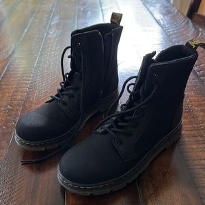 Dr Martens kids size 4; only worn once for pictures. Canvas boots